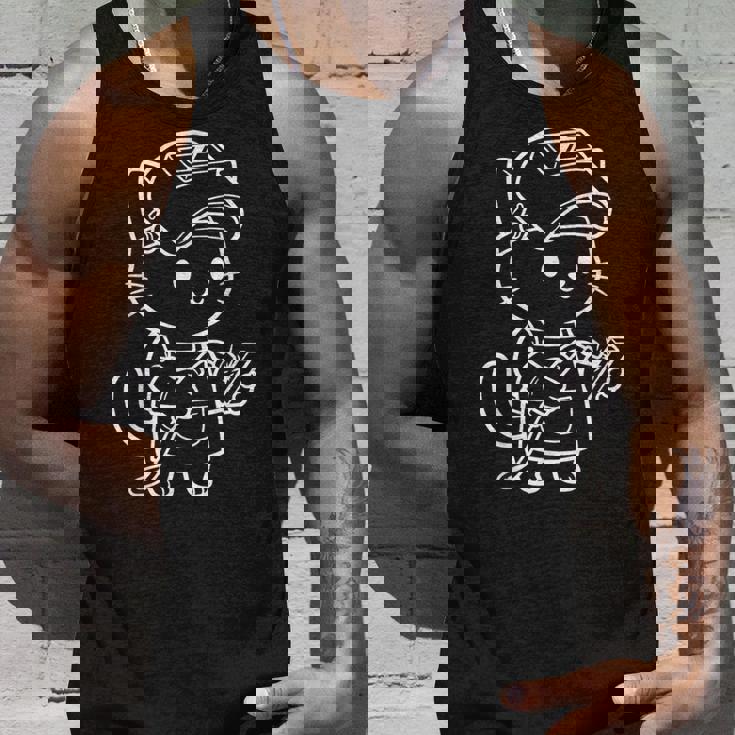 かわいい猫の溶接工 タンクトップ 彼への贈り物