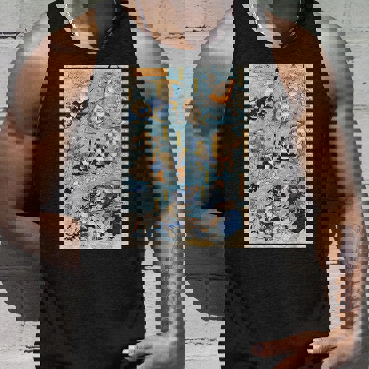 かゑるづくし 擬人化された蛙が 歌川国芳 日本の侍カエル 日本の伝統芸術 浮世絵 ヴィンテージの美学 タンクトップ 彼への贈り物