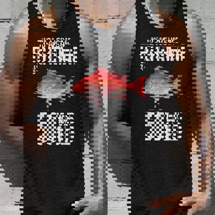 メンズ この金目鯛漁師は50歳50歳の誕生日です タンクトップ 彼への贈り物