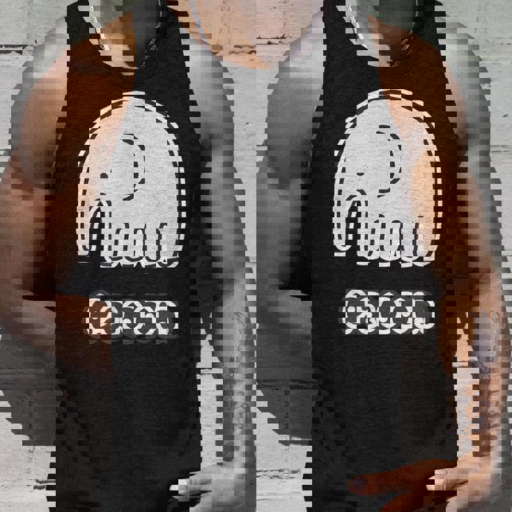 ぞうさん【Paoon パオーン】象（丸耳）シンプル【どうぶつフレンズ】ゆる かわいい 動物 キャラクター タンクトップ 彼への贈り物