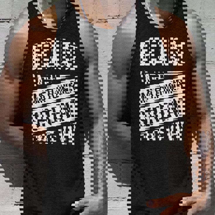 なぜなら私はマスター・ガナリー・サージェント・マジスグだからだ Nco 長袖tシャツ タンクトップ 彼への贈り物