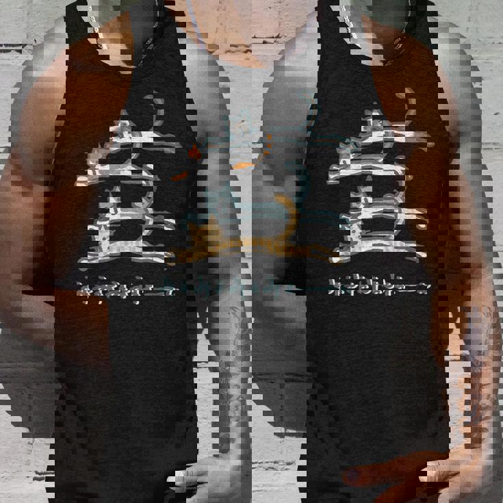 みょみょみょみょーん 猫 ネコ 茶トラ ハチワレ 三毛 シャム シュール おもしろ 可愛い メンズ レディース キッズ タンクトップ 彼への贈り物