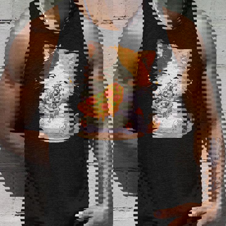 わがまま猫 ピザねこ ラーメン好き かわいい おもしろ マンガ タンクトップ 彼への贈り物