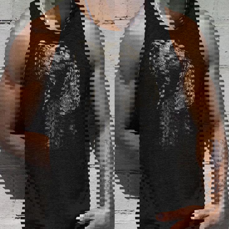 アイリッシュセッター犬モチーフペットアートワーク アイリッシュセッター タンクトップ 彼への贈り物