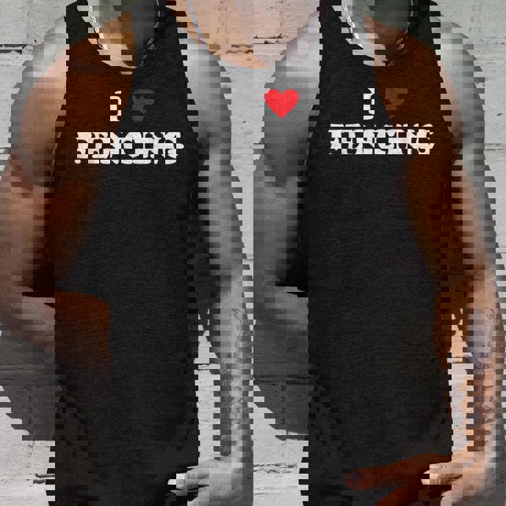 アイ・ハート・フェンサー-アイ・ラブ・フェンシング タンクトップ 彼への贈り物