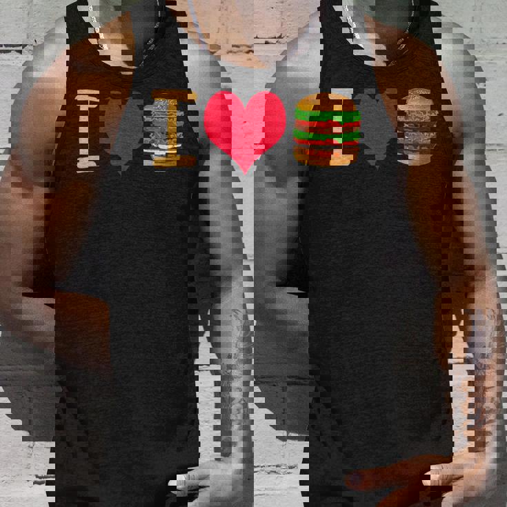 アイ・ラブ・デラックス・ハンバーガー タンクトップ 彼への贈り物