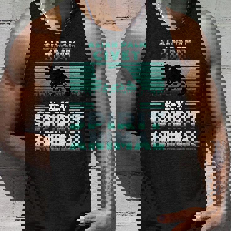 アジアンパームシベットは私のスピリットアニマルラバーです タンクトップ 彼への贈り物
