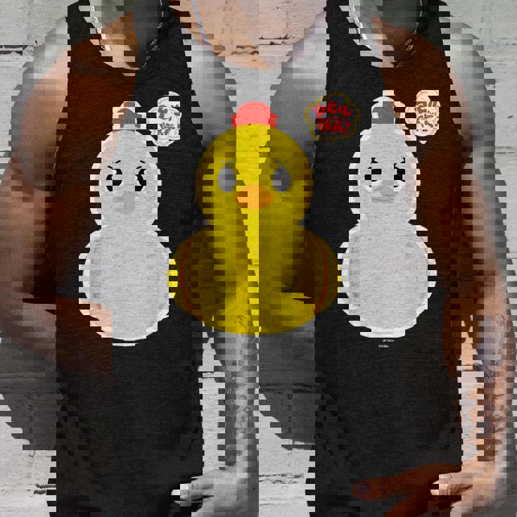 アヒル隊長ビッグプリント（正面） タンクトップ 彼への贈り物