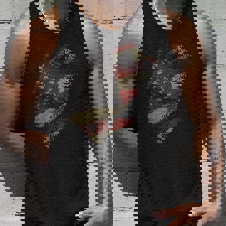 アメリカ国旗 ドナルド・トランプ 大統領のシルエット タンクトップ 彼への贈り物