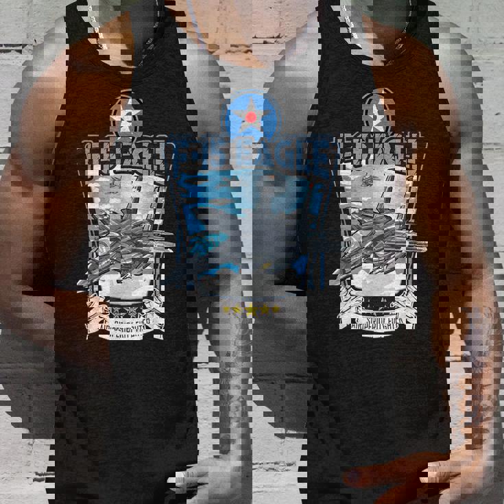 アメリカ空軍の航空機戦闘機f15イーグルのプレゼント タンクトップ 彼への贈り物