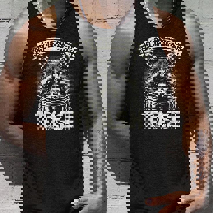 アライグマ ゴミに気を取られる アライグマ ゴミ男 タンクトップ 彼への贈り物