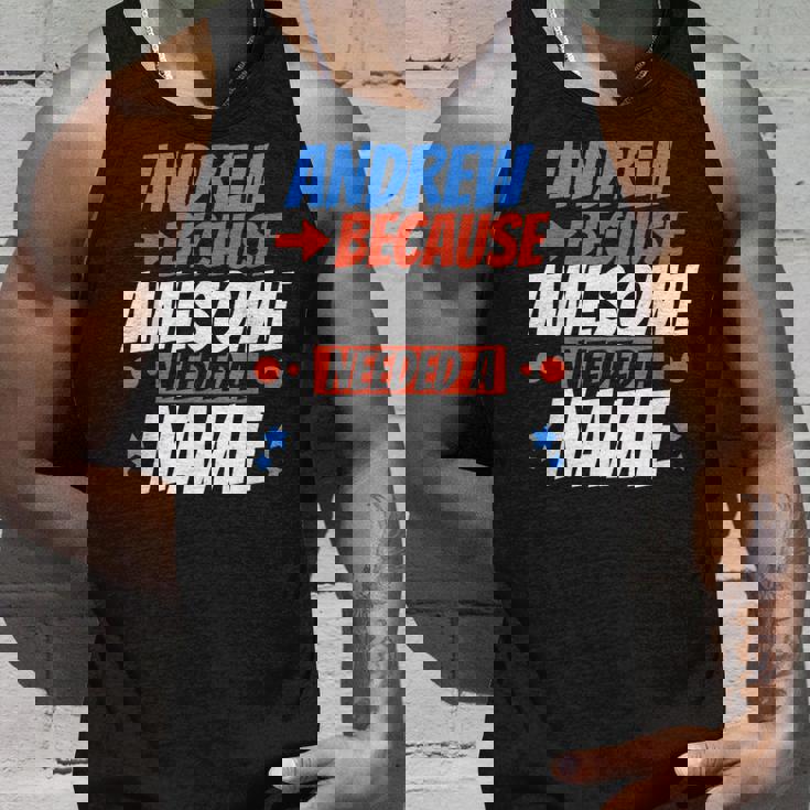 アンドリュー。すごい名前が必要だったから面白いアンドリュー タンクトップ 彼への贈り物