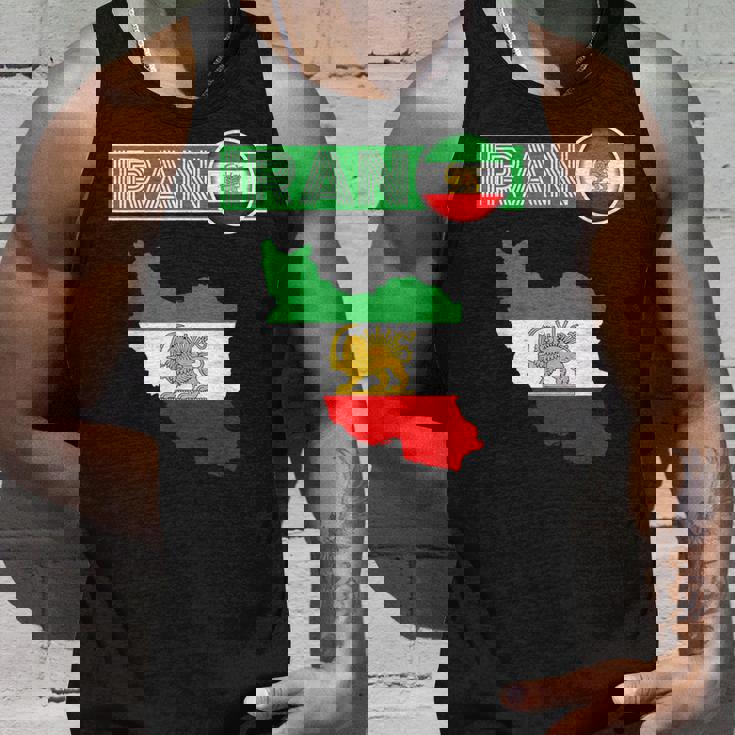 イランライオン太陽旗、イラン地図、イラン、イランの旗、イランの旗。 タンクトップ 彼への贈り物