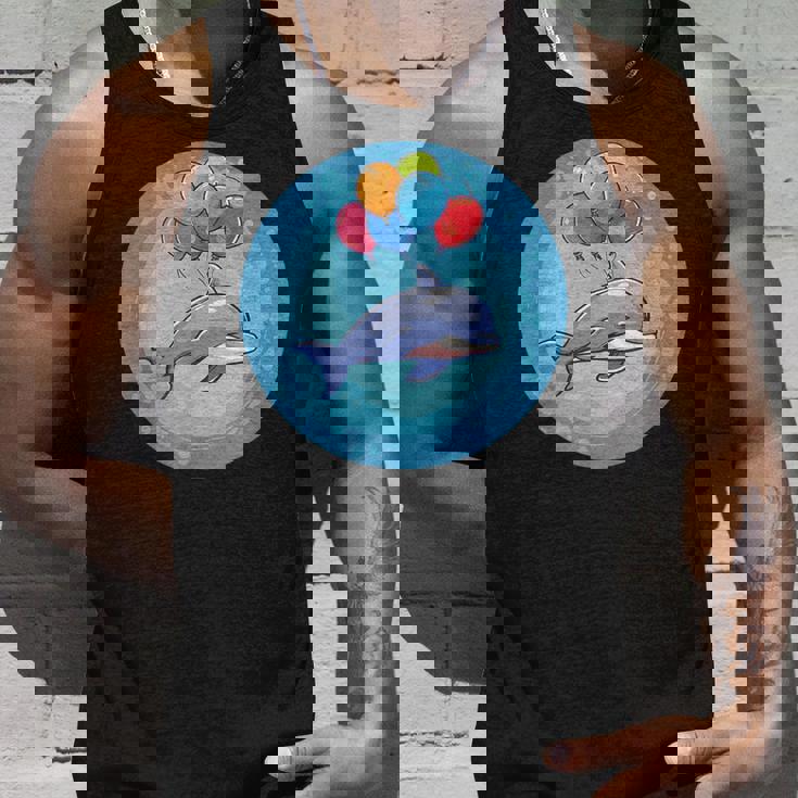 イルカと風船のコスチュームで一日を明るくしましょう。 タンクトップ 彼への贈り物