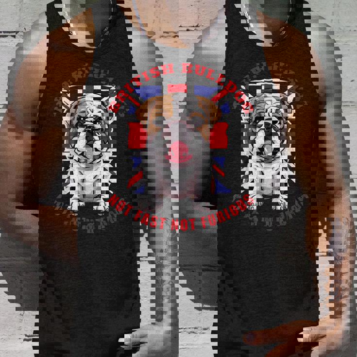 イングリッシュブリティッシュブルドッグ ユニオンジャックフラッグ ドッグオーナー タンクトップ 彼への贈り物