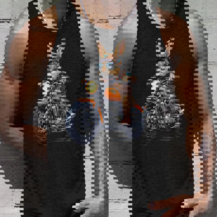 イースターデー バイク バニー ウサギ ヴィンテージ オートバイ 男の子 タンクトップ 彼への贈り物