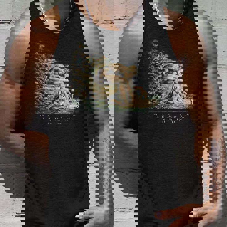 ウィリアム・ブレイク アイザック・ニュートンの肖像 物理学者 科学 芸術 William Blake Newton タンクトップ 彼への贈り物