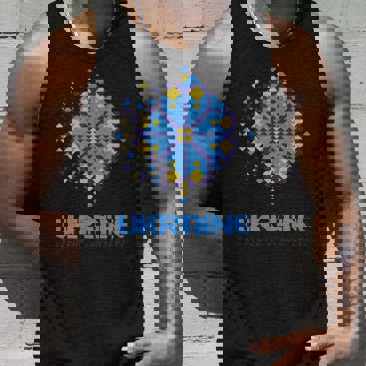 ウクライナの自由 繁栄 ウクライナ国旗 シンボル タンクトップ 彼への贈り物