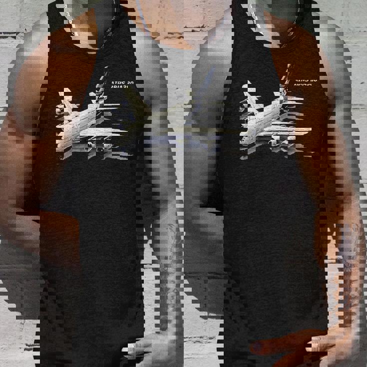 エアバスa380ターボジェット飛行機旅客機航空パイロットギフト タンクトップ 彼への贈り物