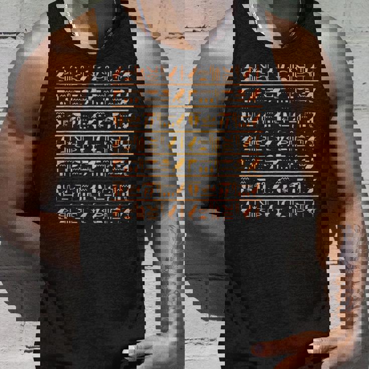 エジプトパターン ホルスの目 ヒエログリフ ファラオ アヌビス アンク タンクトップ 彼への贈り物