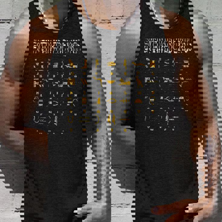 エジプトヒエログリフ I エジプト人 神 Ra Abc アルファベット タンクトップ 彼への贈り物