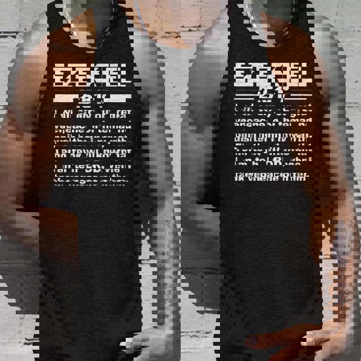 エゼキエル書第25章17節 長袖tシャツ タンクトップ 彼への贈り物