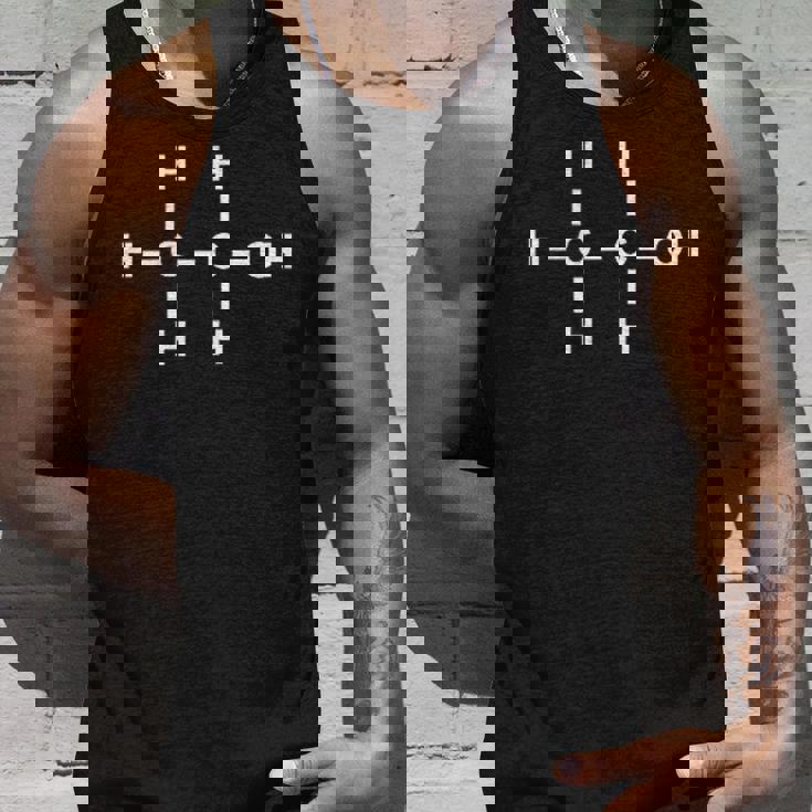 エタノールアルコール分子tシャツ化学ホワイトデザイン タンクトップ 彼への贈り物