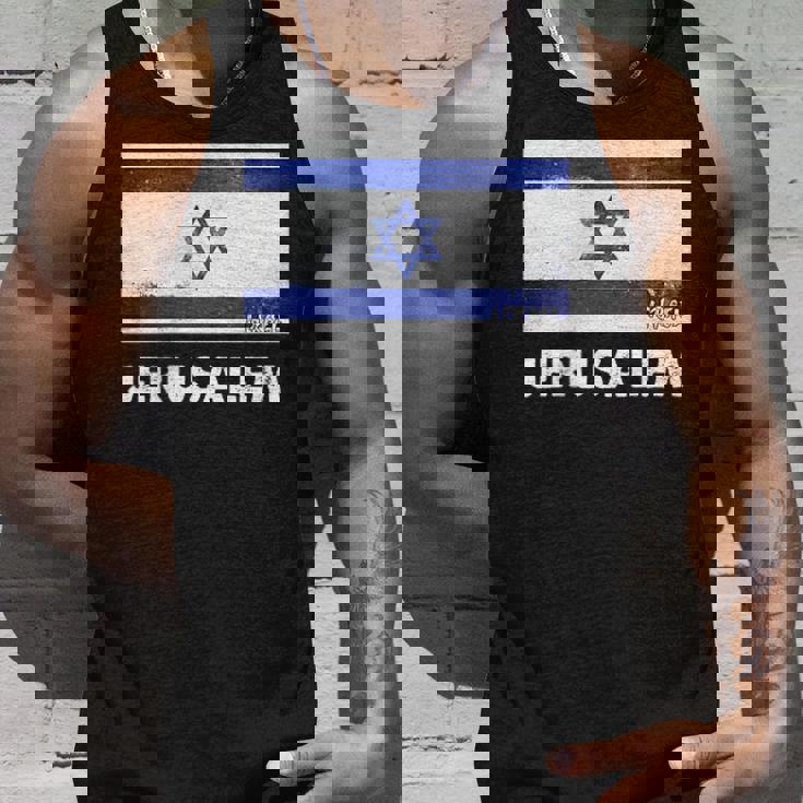 エルサレムイスラエル国旗シャツ タンクトップ 彼への贈り物
