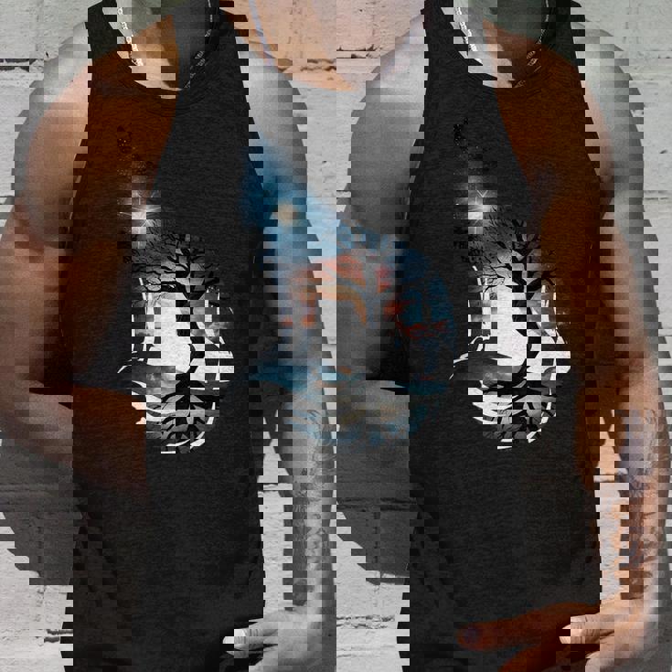 オオカミ 動物 顔 アート グラフィック 野生動物 カラフル 狼の恋人 タンクトップ 彼への贈り物