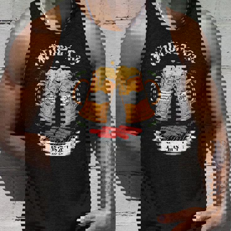 オクトーバーフェスト ビールとグリル ソーセージ タンクトップ 彼への贈り物