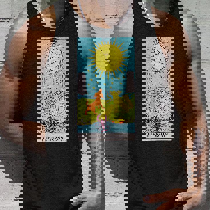 オリジナルのrider Waite Deckのムーンヴィンテージタロットカード。 長袖tシャツ タンクトップ 彼への贈り物