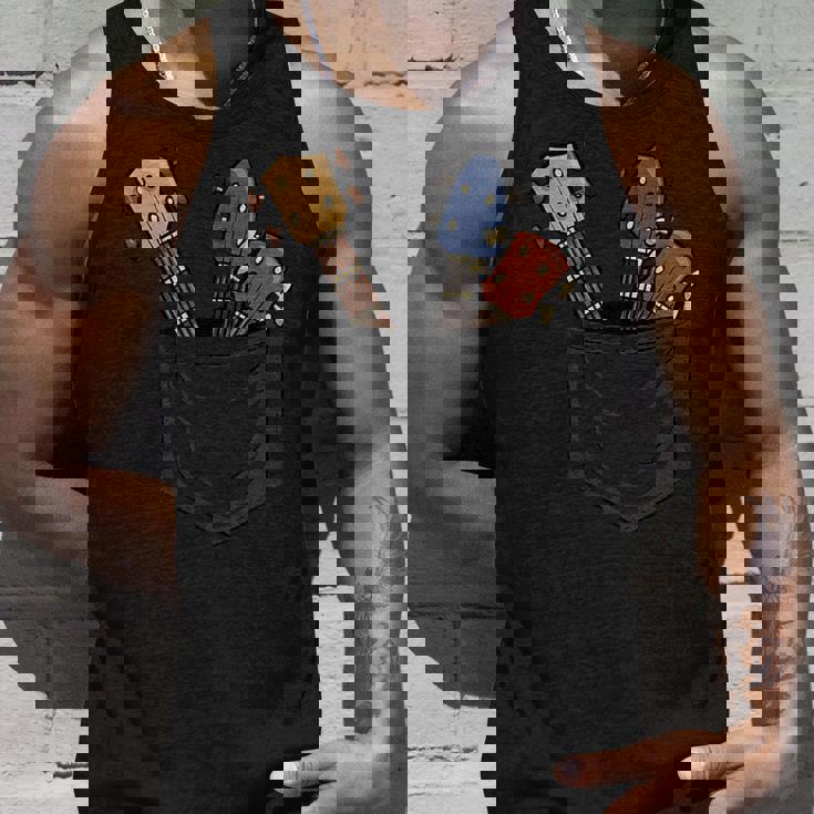 カジュアル ウクレレコレクション ポケットにハワイウクレレ タンクトップ 彼への贈り物