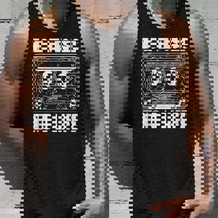 カセット No Music No Life Music Lover タンクトップ 彼への贈り物