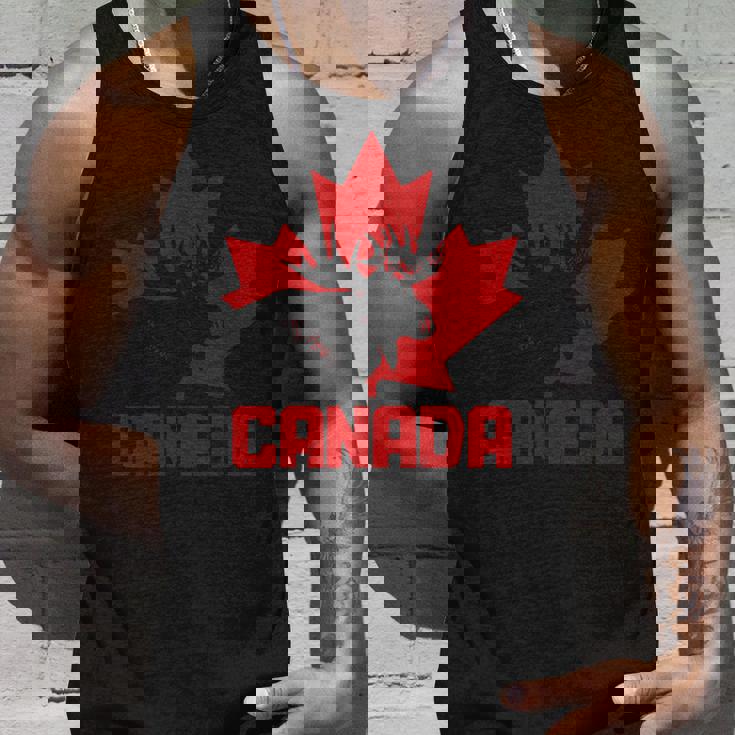 カナダヘラジカ メープルリーフ プライド ヴィンテージ カナダ国旗 タンクトップ 彼への贈り物