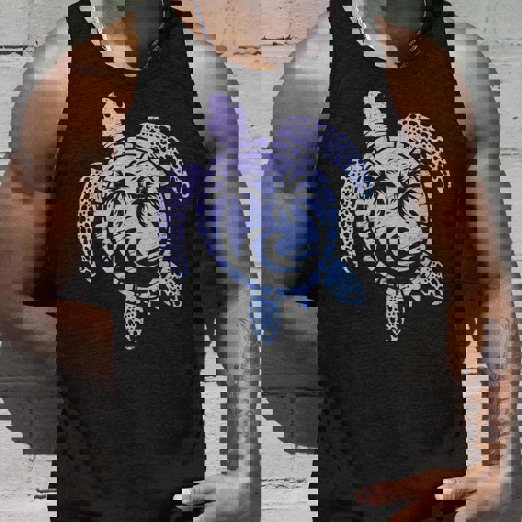 カメのモチーフ ヤシの木 波 フェス 夏 カメ サーフィン タンクトップ 彼への贈り物