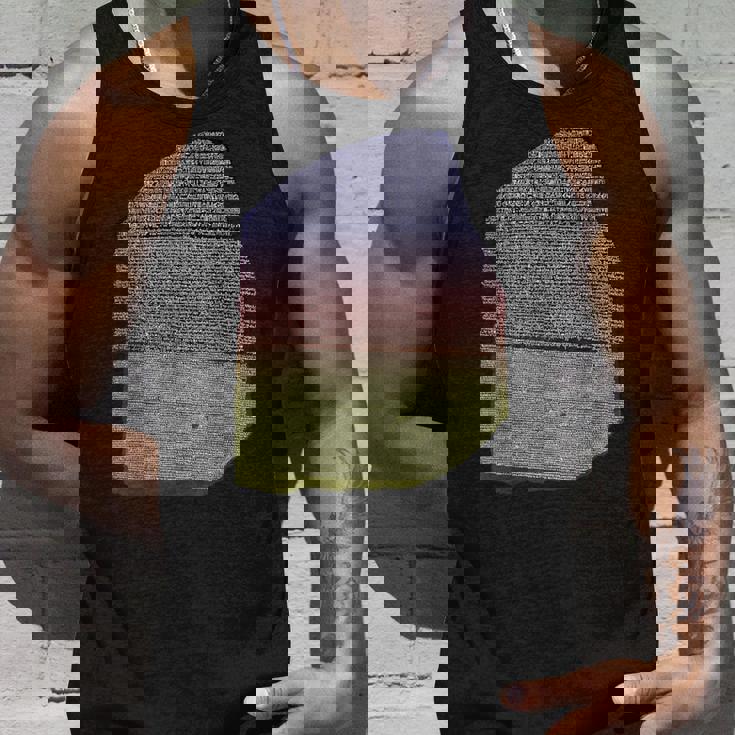 カラーロゼッタストーン 象形文字 ギリシャ デモティックス タンクトップ 彼への贈り物