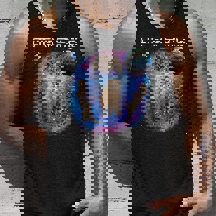 カワウソ宇宙 面白いカワウソ 宇宙カワウソ 長袖tシャツ タンクトップ 彼への贈り物