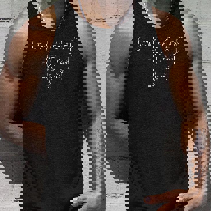 ガウス積分計算、クール数学耐性 タンクトップ 彼への贈り物