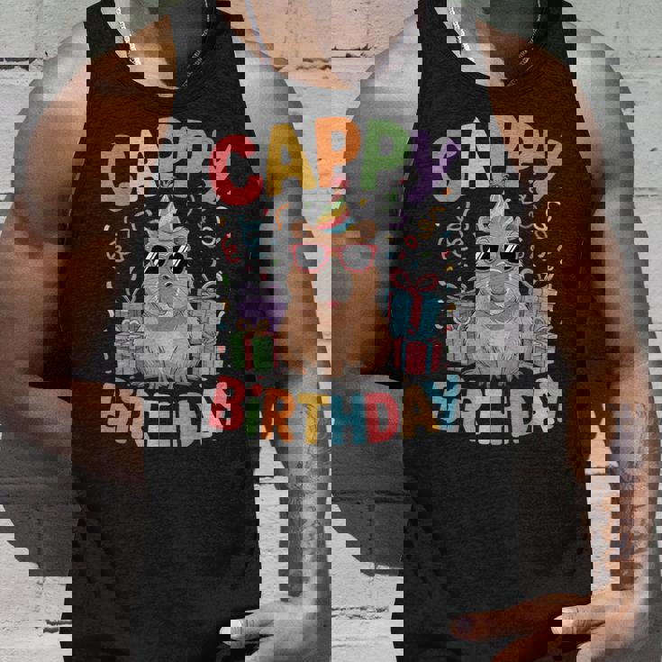 キャッピー・バースデー・カピバラ愛好家 バースデー・カピバラcappy Birthday タンクトップ 彼への贈り物