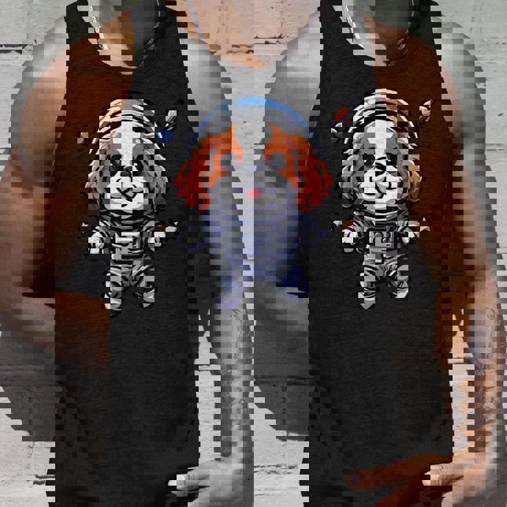 キャバリアキング チャールズ・スパニエル 宇宙飛行士 ファニードッグ 宇宙服 タンクトップ 彼への贈り物