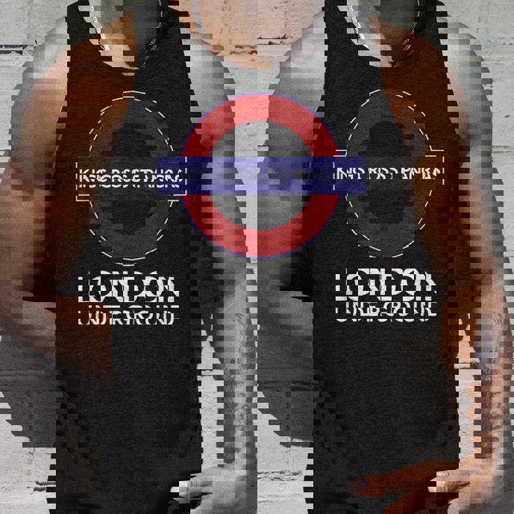 キングスクロス セントパンクラスロンドン地下鉄 タンクトップ 彼への贈り物