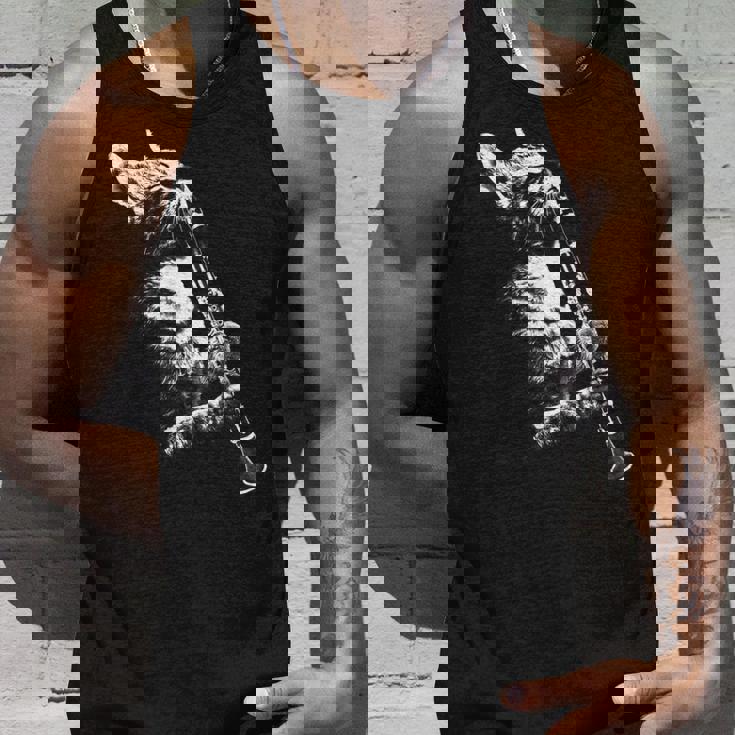 クラリネットを弾く猫 面白い猫ミュージシャン クラリネット教師 タンクトップ 彼への贈り物