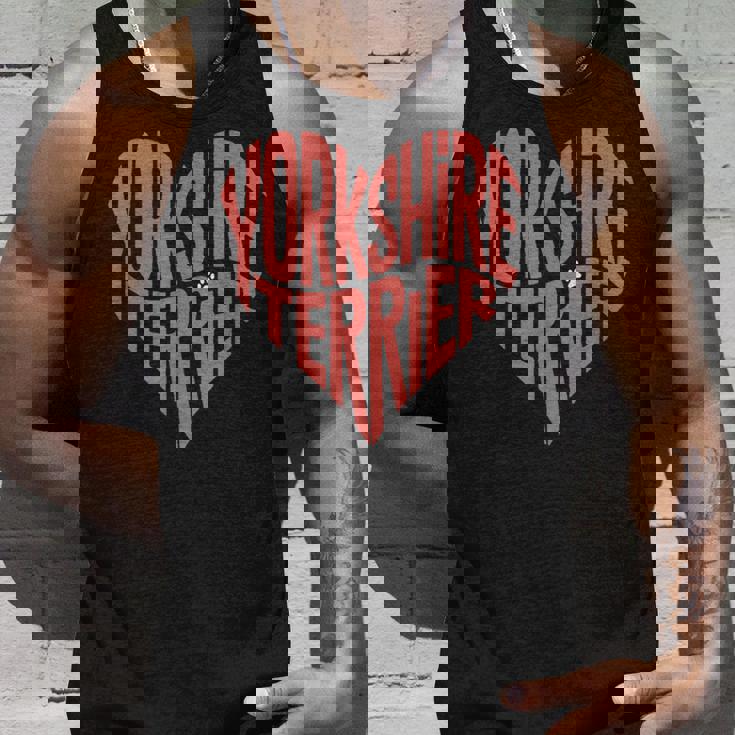 クリエイティブ・ヨークシャー・テリア ラブ・ヨークシャー・テリア・ハート タンクトップ 彼への贈り物