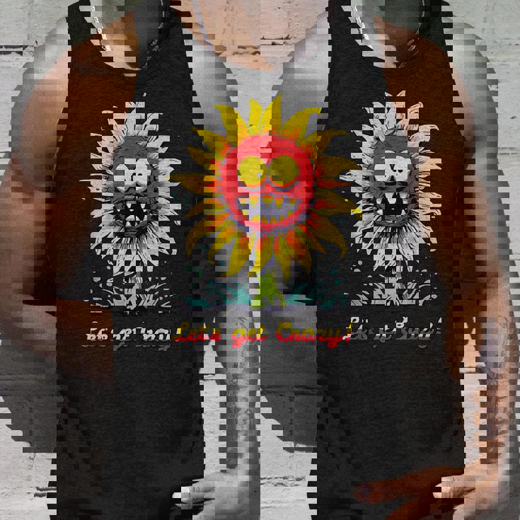 クレイジー クレイジー 面白い ひまわり タンクトップ 彼への贈り物
