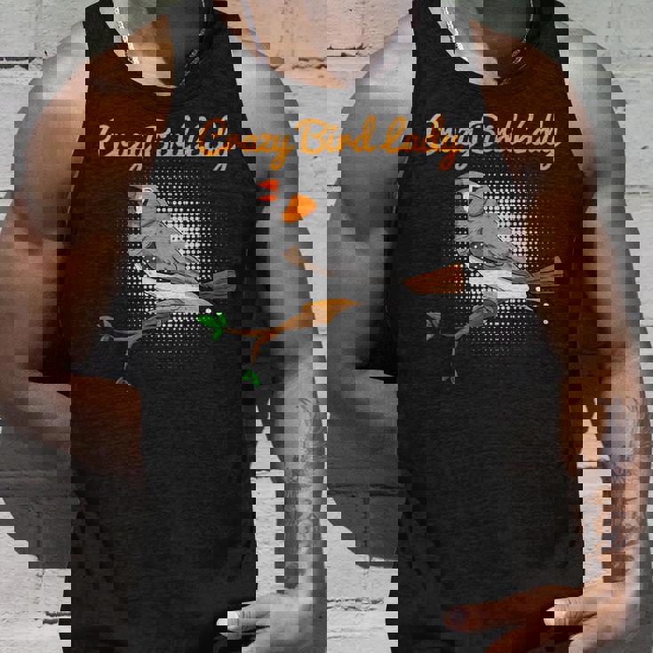 クレイジーバードレディキンカチョウ鳥類学 タンクトップ 彼への贈り物