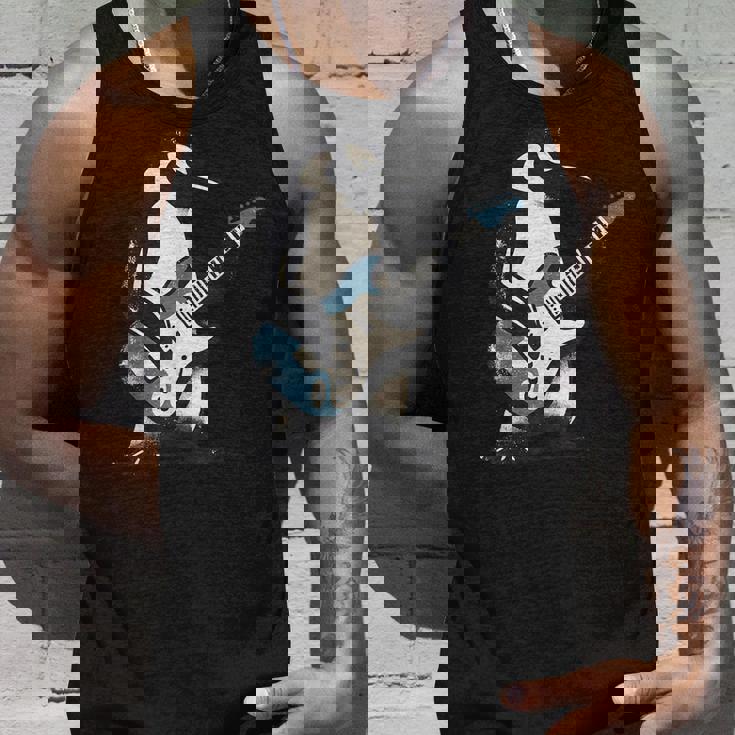 クールなペンギン ギターを弾く 音楽愛好家 ペンギン ギター 面白い タンクトップ 彼への贈り物