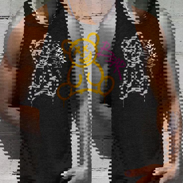 グラフィティベア グラフィティ テディベア 笑うクマ スマイルベア タンクトップ 彼への贈り物