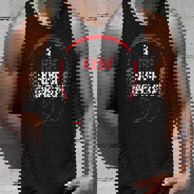 ゲーム用引用句「A Kent Never Gives Up」ヘッドセット パーソナライズ タンクトップ 彼への贈り物