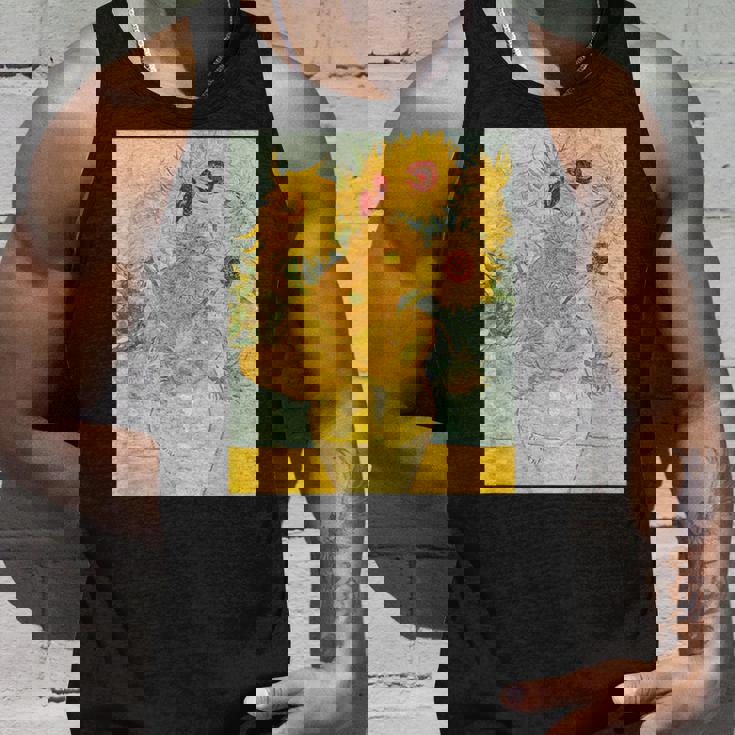 ゴッホのひまわりアートアーティスト向け タンクトップ 彼への贈り物