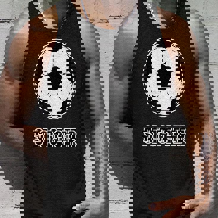 サッカー（サッカー部）Soccer 部活 クラブ【サッカーボール】スポーツ フットボール グッズ ウェア イラスト タンクトップ 彼への贈り物